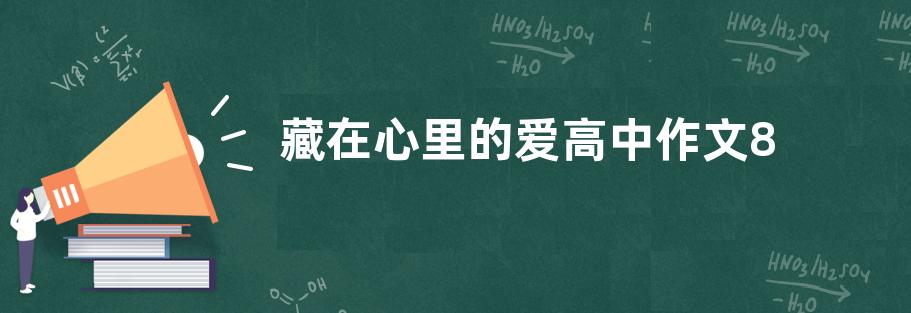 藏在心里的爱高中作文800字  藏在心里的爱高中作文五篇